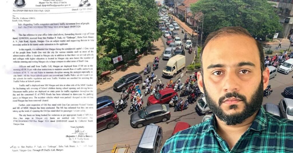 MARGAO IN CHAOS, MLA DIGAMBAR KAMAT QUIET, INEFFICENCY STANDS EXPOSED - PRABHAV NAIK Margao - Efficiency of Government stands exposed with this response from Dy.SP (Traffic) on 29/01/25 to my Representation dated 12/08/24. Margao continues to face chaos endangering lives of citizens, with haphazard heavy vehicle movement, massive traffic jams & mess of parking system. Will defector Margao MLA Digambar Kamat speak? questioned Madganvcho Awaaz & Youth Leader Prabhav Naik. In a press statement issued in response to the copy of letter received from Deputy Superitendent of Police (Traffic), Prabhav Naik slammed Margao MLA Digambar Kamat for being a blind spectator to hardships of citizens. I had urged in my Memorandum written to South Goa Collector on 12th August 2024 to take steps to shift Schools from Margao City to Davorlim Educational Hub. I had also appealed to the authorities to take up Demarcation of Parking Areas, Notify City Bus Stops and make optimum utilization of Old Bus Stand. All these points are highlighted by Dy.SP Traffic in his response to Deputy Collector, pointed Prabhav Naik. This shows that nothing has happened in last five months. Margao MLA Digambar Kamat claims of creating South Goa Collectorate Complex. But, reply from Dy.SP Traffic clearly states that most of the Administrative Offices still exist in Margao City. This exposes the fact that either the South Goa Collectorate Complex is under utilised or was haphazardly designed, stated Prabhav Naik. It is actually the responsibility of the elected representative to take cognizance of the hardships faced by Citizens. Unfortunately, Margao MLA Digambar Kamat who draws salary and enjoys perks and facilities from government has his focus only on promoting nepotism. I feel sad to see his negligence on core issues of Margao, said Prabhav Naik. I once again urge the Collector of South Goa to take immediate steps in resolving the long pending issues faced by Margao Citizens. I also appeal to Margao MLA Digambar Kamat to either act or admit his incompetence in resolving the issues. Madganvcho Awaaz will continue to raise these issues and will not hesitate to come on roads, warned Prabhav Naik.