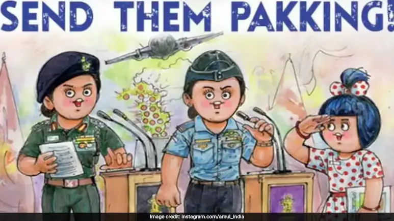 Amul pays tribute to women officers who led Operation Sindoor briefing