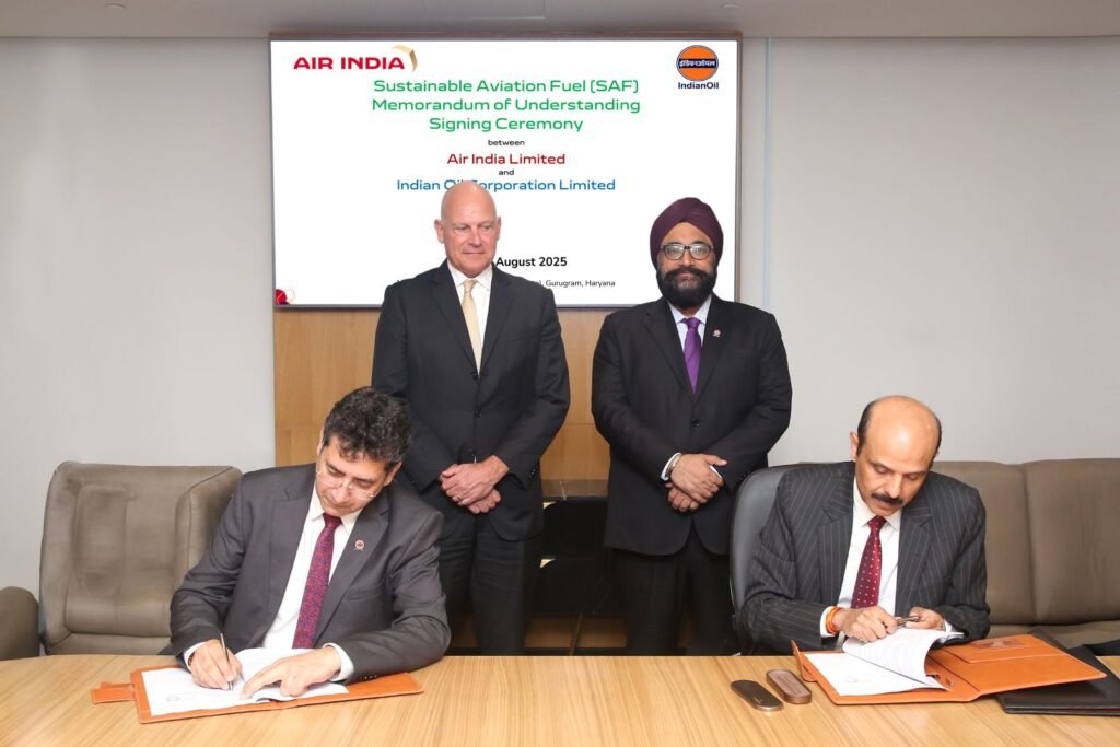 Air India, IndianOil Partner on Sustainable Aviation Fuel