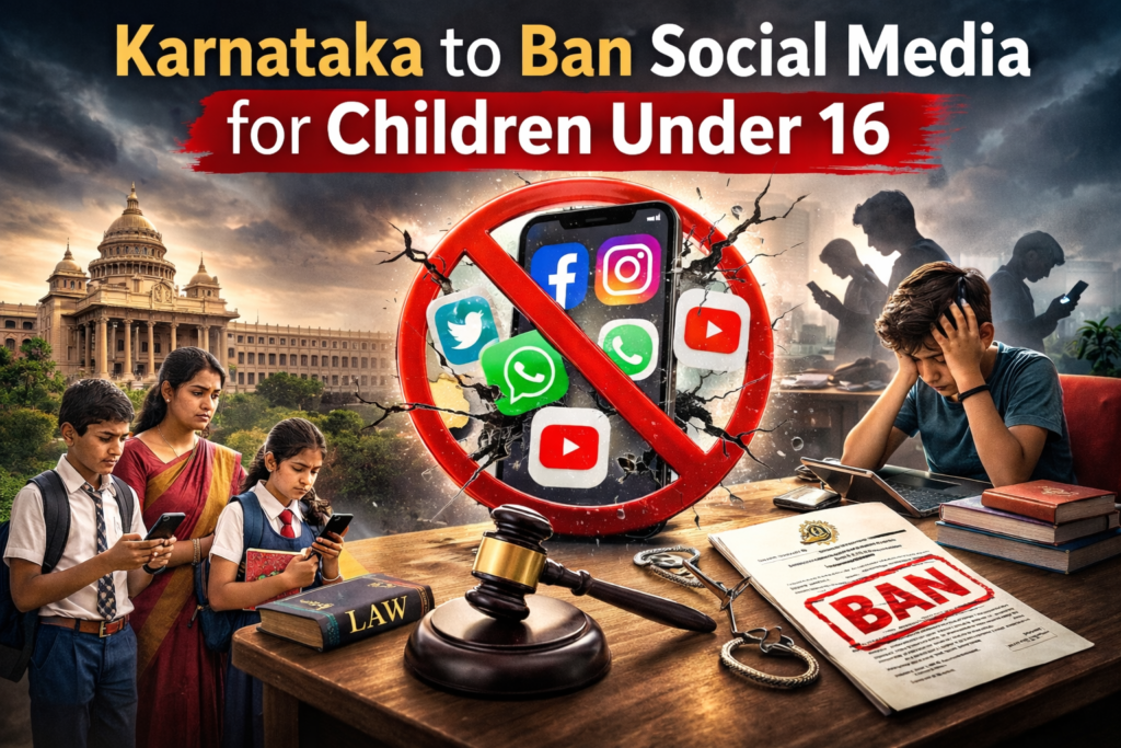 Karnataka to ban social media for children under 16